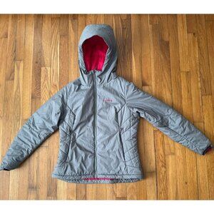 Patagonia Jacket Women's Gray Micro Puff Hooded Primaloft Jacket Size M